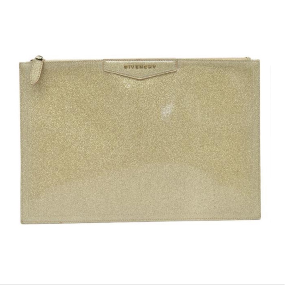 Givenchy gold glitter clutch - authenticated by Tradesy